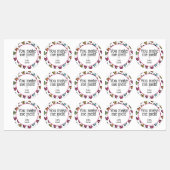 あなたは私を溶かすカラフルハートバレンタインギフト ラベル (シート)