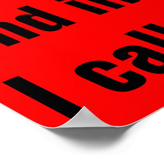 あなたは私を無政府主義者のポスターと呼ぶ ポスター (角)