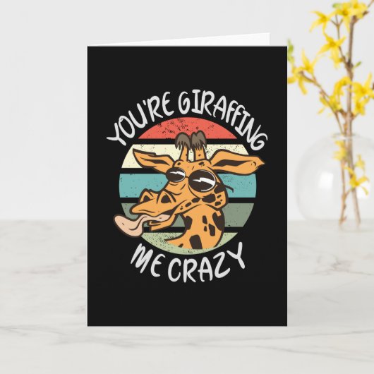 あなたは私を熱狂する叱る カード (黄色い花)