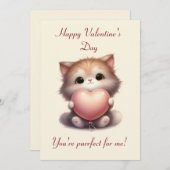 あなたは私を狙え！バレンタインのグリーティングカード 招待状 (正面/裏面)