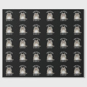 あなたは私を真剣に猫パおもしろいンダークBG ラッピングペーパー (フラット)