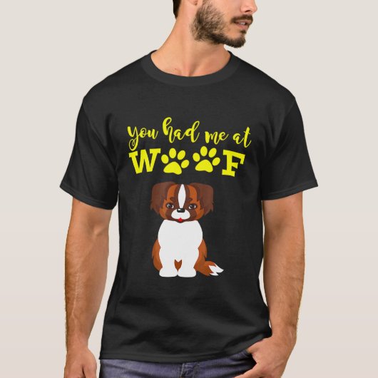 あなたは私を聖ベルナールの犬好きの女性に迎えた Tシャツ (正面)