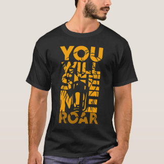 あなたは私を見るRoar Tiger TトレーニングジムFitne Tシャツ