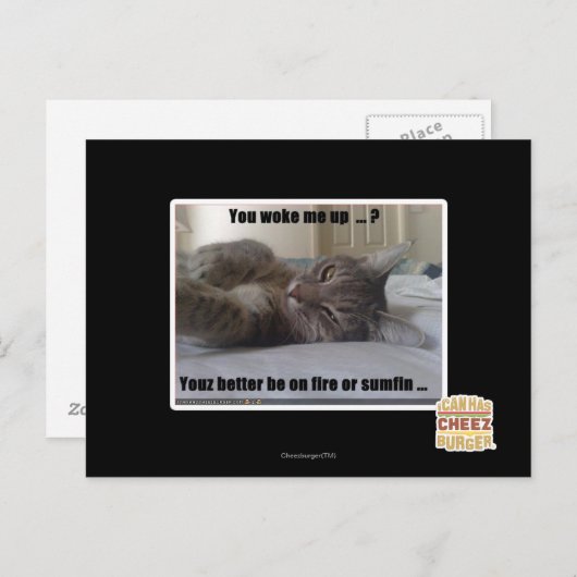 あなたは私を起こしてくれた ポストカード (正面/裏面)