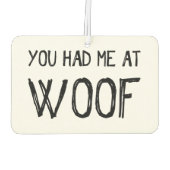 あなたは私を車のフレッシュナーに乗せた カーエアーフレッシュナー (裏面)