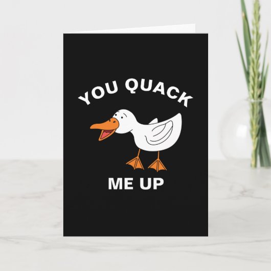 あなたは私を農業アヒルおもしろいパンをクック カード (正面)