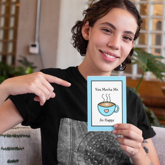 あなたは私を非常に幸せなコーヒーパンをモチャ カード