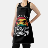 あなたは私を飲んで昼におもしろいレトロビーチ エプロン (インサイチュ)