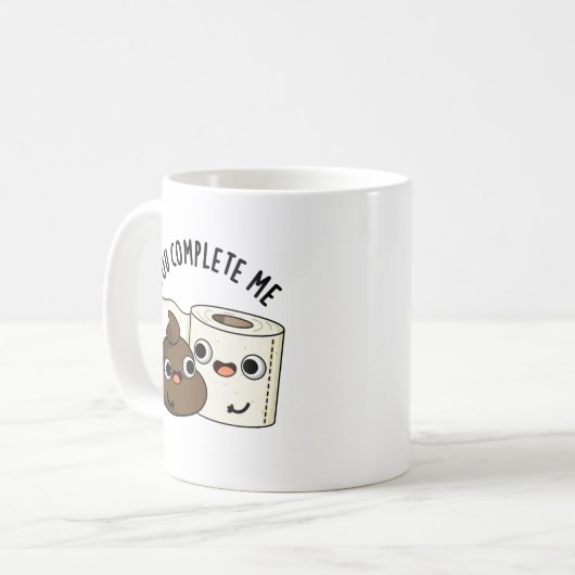 あなたは私トイレおもしろい紙ウンチパン コーヒーマグカップ (正面左)