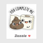 あなたは私トイレおもしろい紙ウンチパン シール (シート)