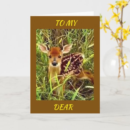 あなたは私親愛にとって「誕生日カード」 カード (黄色い花)