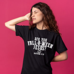 あなたは秋のハロウィン・イエス・キリスト教徒ですか Tシャツ