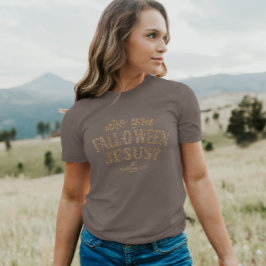 あなたは秋オウィーンイエスなの？クリスチャン・ハロウィーン Tシャツ