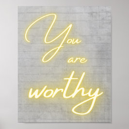 あなたは立派なネオン書だ ポスター