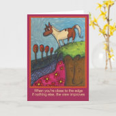 あなたは端の近くで…時 カード (黄色い花)