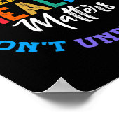 あなたは精神衛生の認識度緑を理解していない ポスター (角)