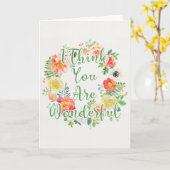 あなたは素敵だと思う - 水彩花のカード カード (黄色い花)