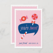 あなたは素敵な教室のバレンタイン 招待状 (正面/裏面)