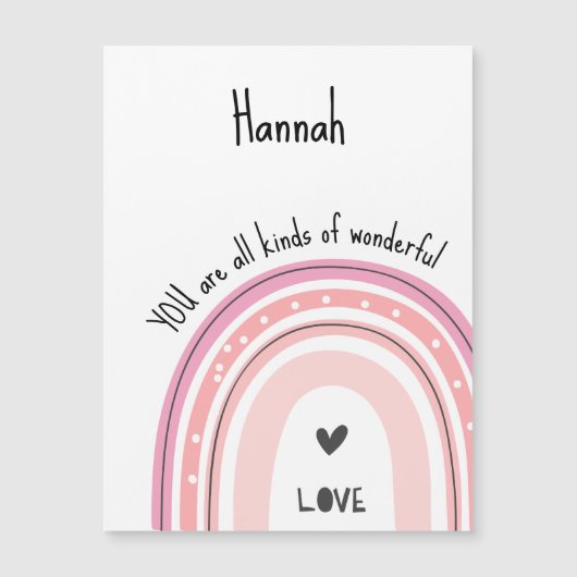 あなたは素敵な水色ピンクの虹だ (正面)