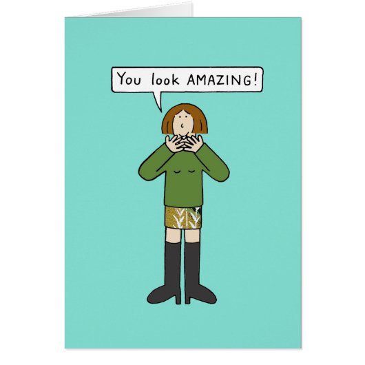 あなたは素敵な漫画の女性に見える (正面)