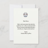 あなたは素敵な羊 - かわいい羊の駄洒落 フラット サンクス カード (裏面)