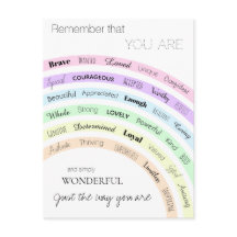 あなたは素敵な虹の陽性性感動的だ