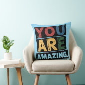 あなたは素晴らしいやる気を起こさせる装飾用クッション クッション (椅子)