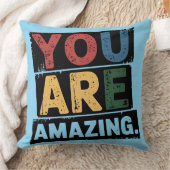 あなたは素晴らしいやる気を起こさせる装飾用クッション クッション (ブランケット)