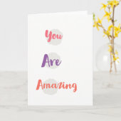 あなたは素晴らしいグリーティングカードです カード (黄色い花)