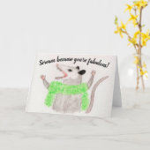 あなたは素晴らしいグリーティ空白のングカードで叫ぶ カード (黄色い花)