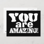 あなたは素晴らしいハガキ感動的だ ポストカード (正面/裏面)