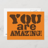 あなたは素晴らしいハガキ感動的だ ポストカード (正面/裏面)