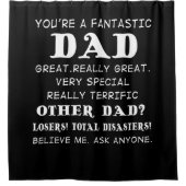 あなたは素晴らしいパパ 素晴らし |ラブパパ シャワーカーテン (正面)