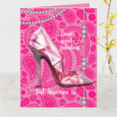 あなたは素晴らしいピンク色の乳がんサポート カード (黄色い花)