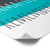 あなたは素晴らしいリビングルームウォールアートポスター ポスター (角)