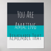 あなたは素晴らしいリビングルームウォールアートポスター ポスター (正面)