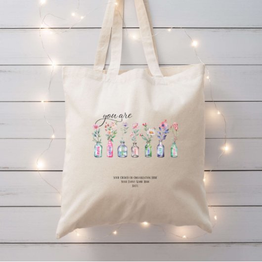 あなたは素晴らしい信仰の日曜学校のバイブルカスタムである トートバッグ