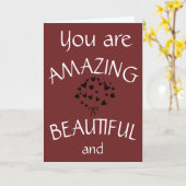 あなたは素晴らしい友達***ハッピーバースデー*** カード (黄色い花)