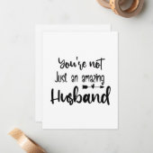あなたは素晴らしい夫だけでなく ノートカード (正面/裏面インサイチュ)
