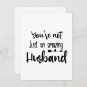 あなたは素晴らしい夫だけでなく ノートカード (正面/裏面)