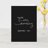 あなたは素晴らしい思い出す褒め言葉エンコーグ カード (黄色い花)