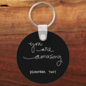 あなたは素晴らしい思い出す褒め言葉エンコーグ キーホルダー (正面)