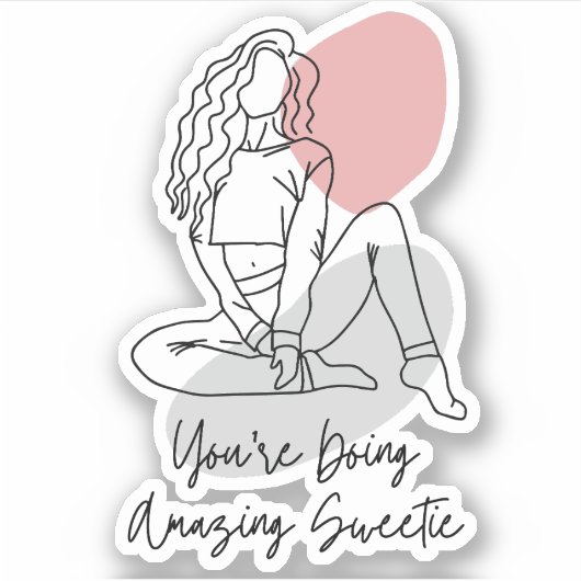 あなたは素晴らしい恋人をしている シール (正面)