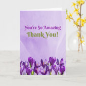 あなたは素晴らしい感謝（ローマ12:10） カード (黄色い花)