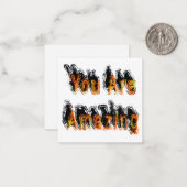 あなたは素晴らしい抽象芸術 ノートカード (正面/裏面インサイチュ)