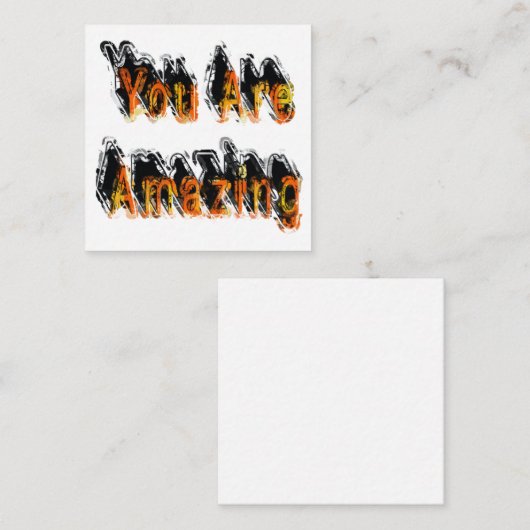 あなたは素晴らしい抽象芸術 ノートカード (正面/裏面)