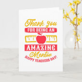 あなたは素晴らしい指導者でありがとう カード (黄色い花)