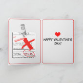 "あなたは素晴らしい苦痛"のおもしろいなバレンタインのカード シーズンカード (内部)