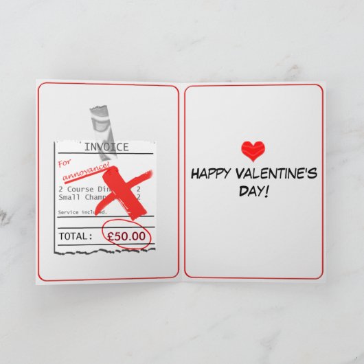 "あなたは素晴らしい苦痛"のおもしろいなバレンタインのカード シーズンカード (内部)