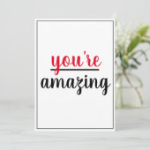 あなたは素晴らしい親切なジェスチャー素晴らしい人 サンキューカード (スタンド正面)